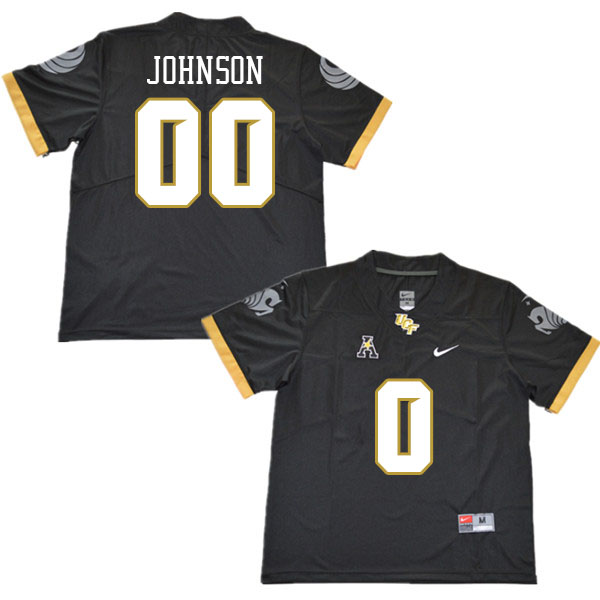 Youth #0 Jason Johnson UCF Knights College Football Jerseys Stitched Sale-Black